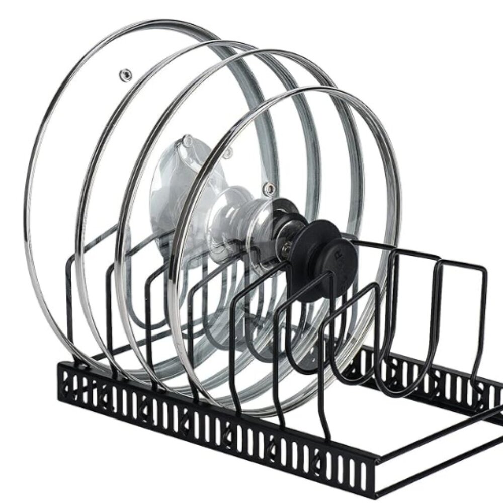 Toplife Pot Lids Organizer Rack for Cabinet and Countertop | NIB